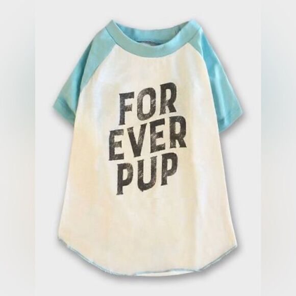 Grayson Pup Forever Pup Reglan Dog Tee - Light Beige Size XS - Picture 1 of 7